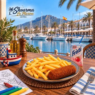 Fries with a Dutch Croquette