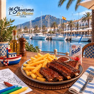 Fries with Spareribs