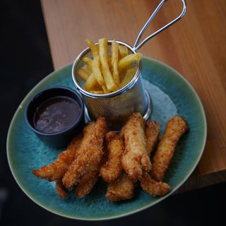 Fingers De Pollo Con Salsa Barbacoa (Ración)