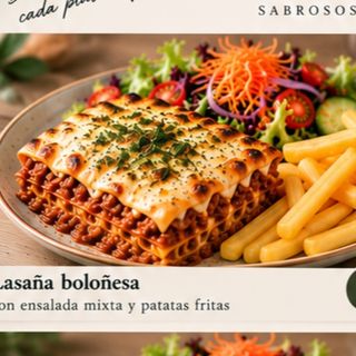 Lasaña boloñesa
