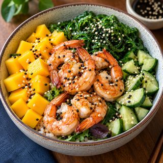 Poke de langostinos