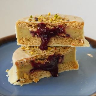 Alfajor De Pistacho Y Frambuesa