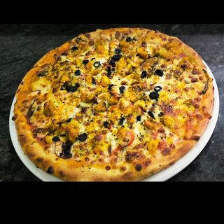 Pizza de pollo grande