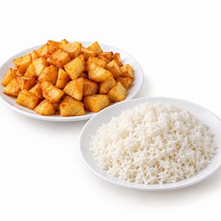 12A: Ración De Patatas Bravas O arroz