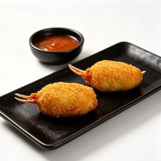 10. Pinzas de cangrejo fritas (2 unidades)