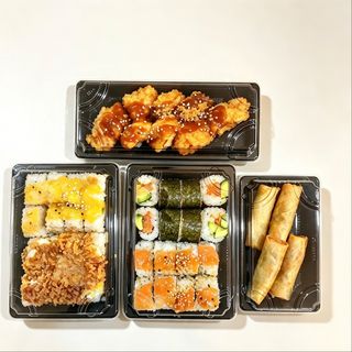 Combo 40 piezas rolls variados+ Harumaki Vegetal (4 uds)