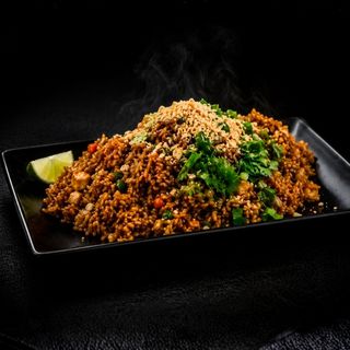 Arroz frito con verduras