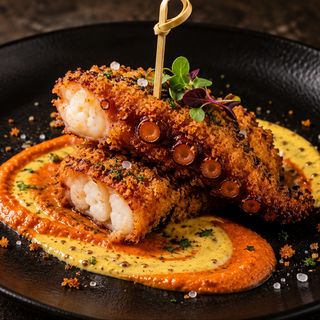 Pulpo frito