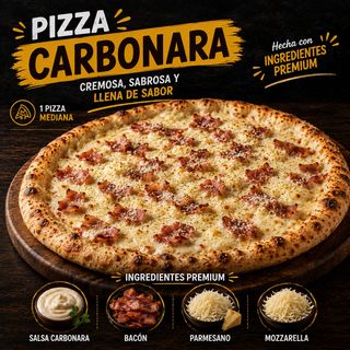Pizza Carbonara (Mediana)