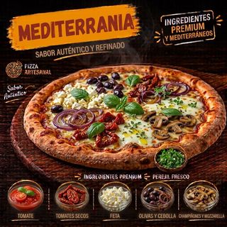 Pizza Mediterranea (Mediana)