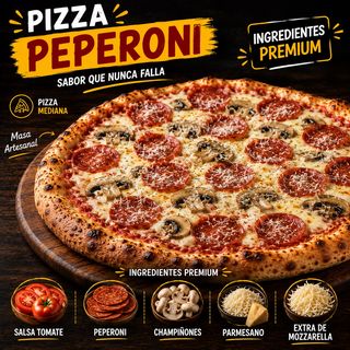 Pizza Pepperoni (Familiar)