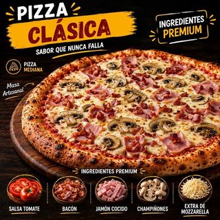 Pizza Clàssica (Familiar)