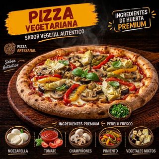 Pizza Vegetariana (Familiar)