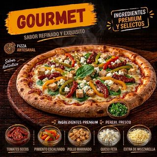 Pizza Gourmet (Familiar)