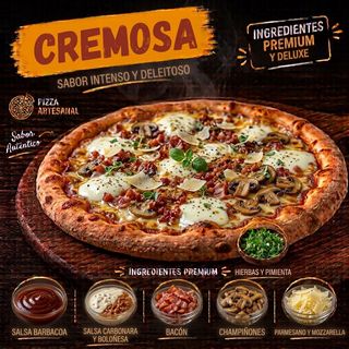Pizza Cremosa (Familiar)