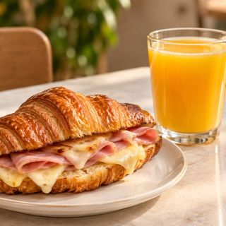 Café + zumo + croissant