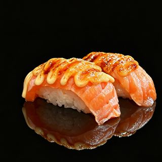 10. Salmón Flambeado (2 Pzas.)