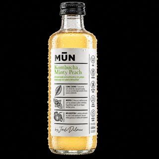 Kombucha Bio Mun Minty Peach 33cl