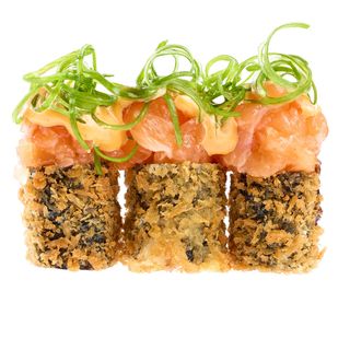 Hosomaki Frito De Salmón Con Queso Picante (4 Pzs.)