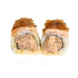 Ura Salmón cocido y cebolla frita (8 Pzs.)
