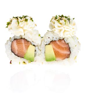 Ura Salmón Y Aguacate con queso (8 Pzs.)