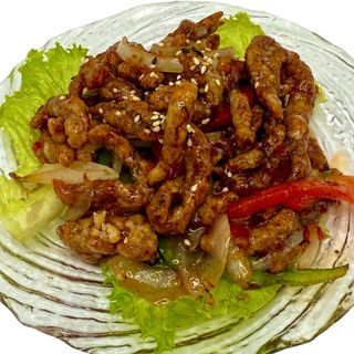 Ternera Picante Agridulce Estilo Asiatico