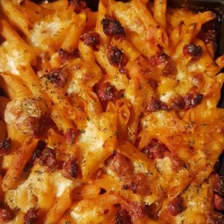 Macarrones con chorizo