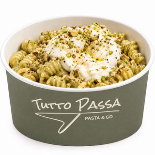 Pesto de pistacho con stracciatella