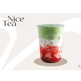 Té Matcha Con Fresa草莓抹茶