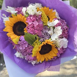 Hydrangea&sunflower