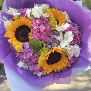 Hydrangea&sunflower