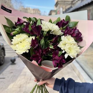 Yellow and purple mix