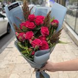 Raspberry roses (mini bouquet)