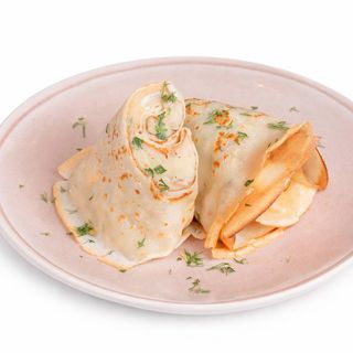 კრეპი კარტოფილის პირეთი, სოკოთი და არაჟნით