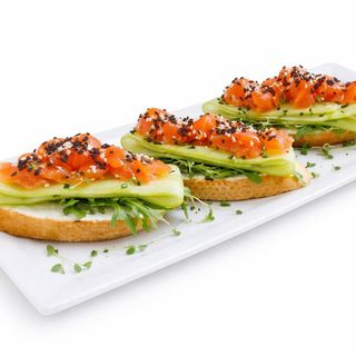 ბრუსკეტა ორაგულით