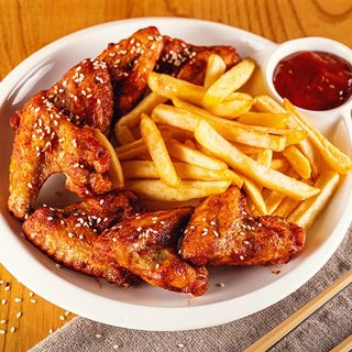 ქათმის ფრთები ტეხასურად