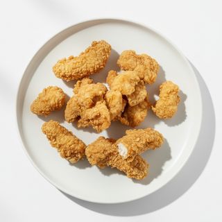 სმარტ სითი: 2 ფრთა, (ცხარე), 2  სტრიფსი, ქათმის პატარა პოპკორნი