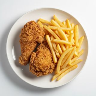 2 ცხარე ბარკლი  +ფრი