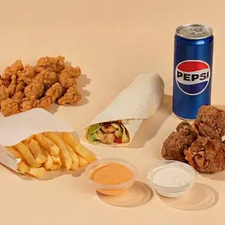 დიდი აზიური BBQ სითი როლის Fair Deal კომბო