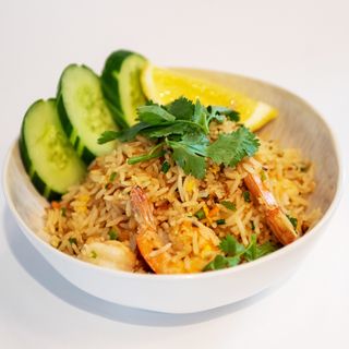 Thai Style Fried Rice Shrimp