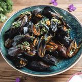 მიდიები ღვინის სოუსში 0,500