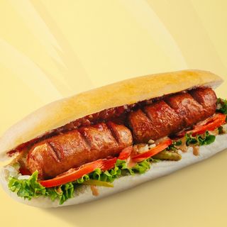 ჰოთ-დოგი სპეც სოუსით - პურში