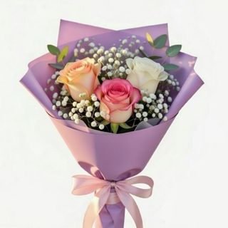 ფერადი ვარდები (3) ვარდისფერი 