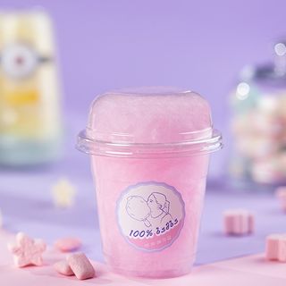 ბამბის ნაყინი ჭიქაში ბაბლ გამი