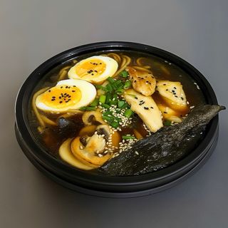 რამენი ქათმის ხორცით