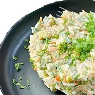 ოლივიე (ხორცის გარეშე)