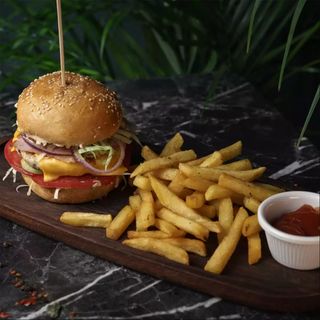 ბურგერი ქათმის ხორცით