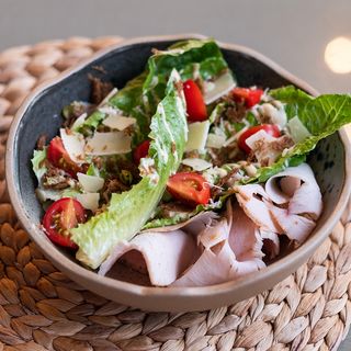 Caesar salad with turkey