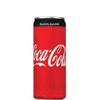 კოკა-კოლა შაქრის გარეშე ქილა/coca-cola zero 0.33ლ