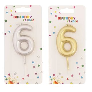 სანთელი ციფრი 6